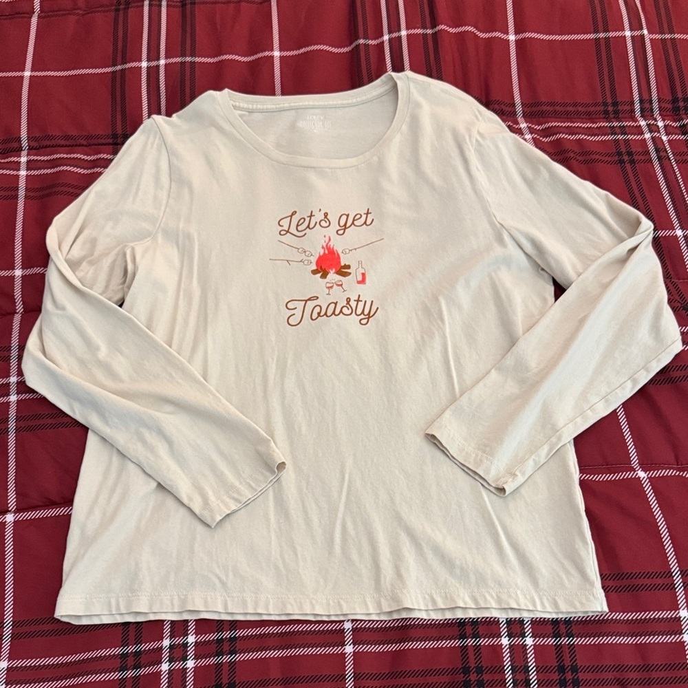 J Crew Cream Holiday Collector T Shirt